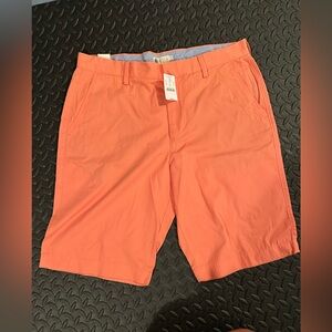 J. Crew men’s rivington short 34 waist 11inches new orange/pink